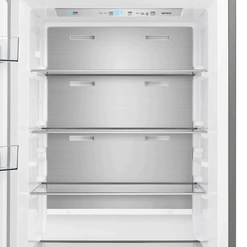 FORNO Maderno 32-Inch 13.6 cu.ft. Left Swing Convertible Refrigerator/Freezer Built-In with Decorative Grill Trim