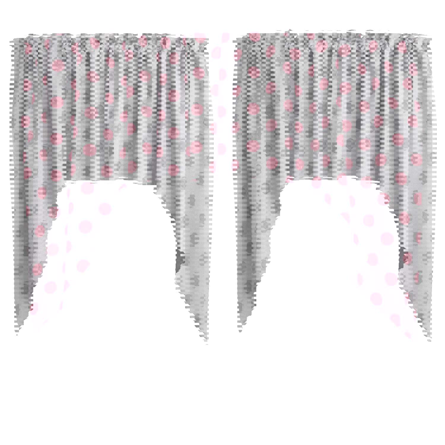 Swag Valance Cotton Polka Dots Print 58 Wide / 36 Tall