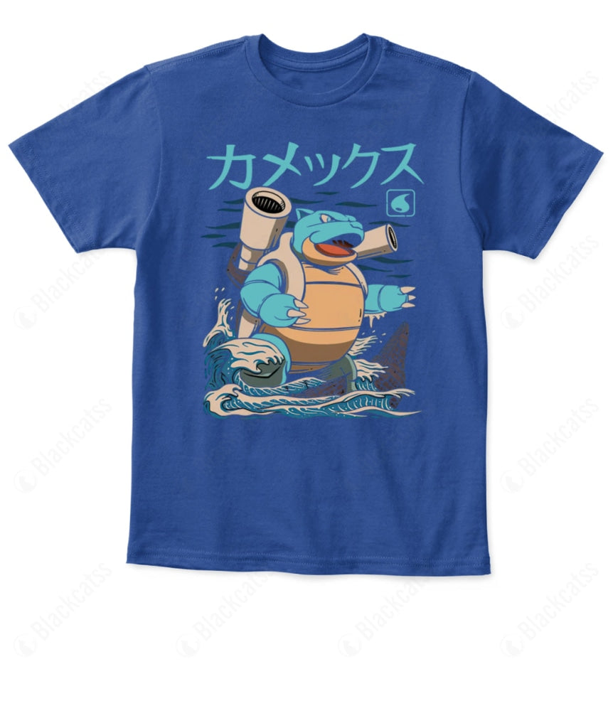 PKM Blastoise Water Kaiju Kid Custom Graphic T-Shirt