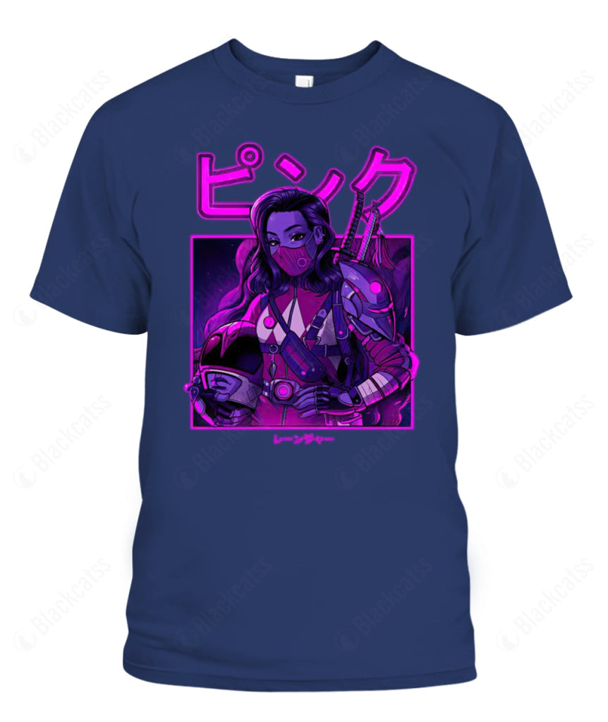 MMPR Pink Neon Ranger Custom Graphic Apparel - Unisex Classic Fit
