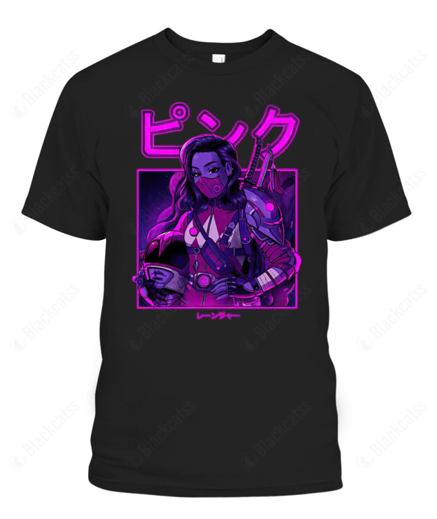 MMPR Pink Neon Ranger Custom Graphic Apparel - Unisex Classic Fit