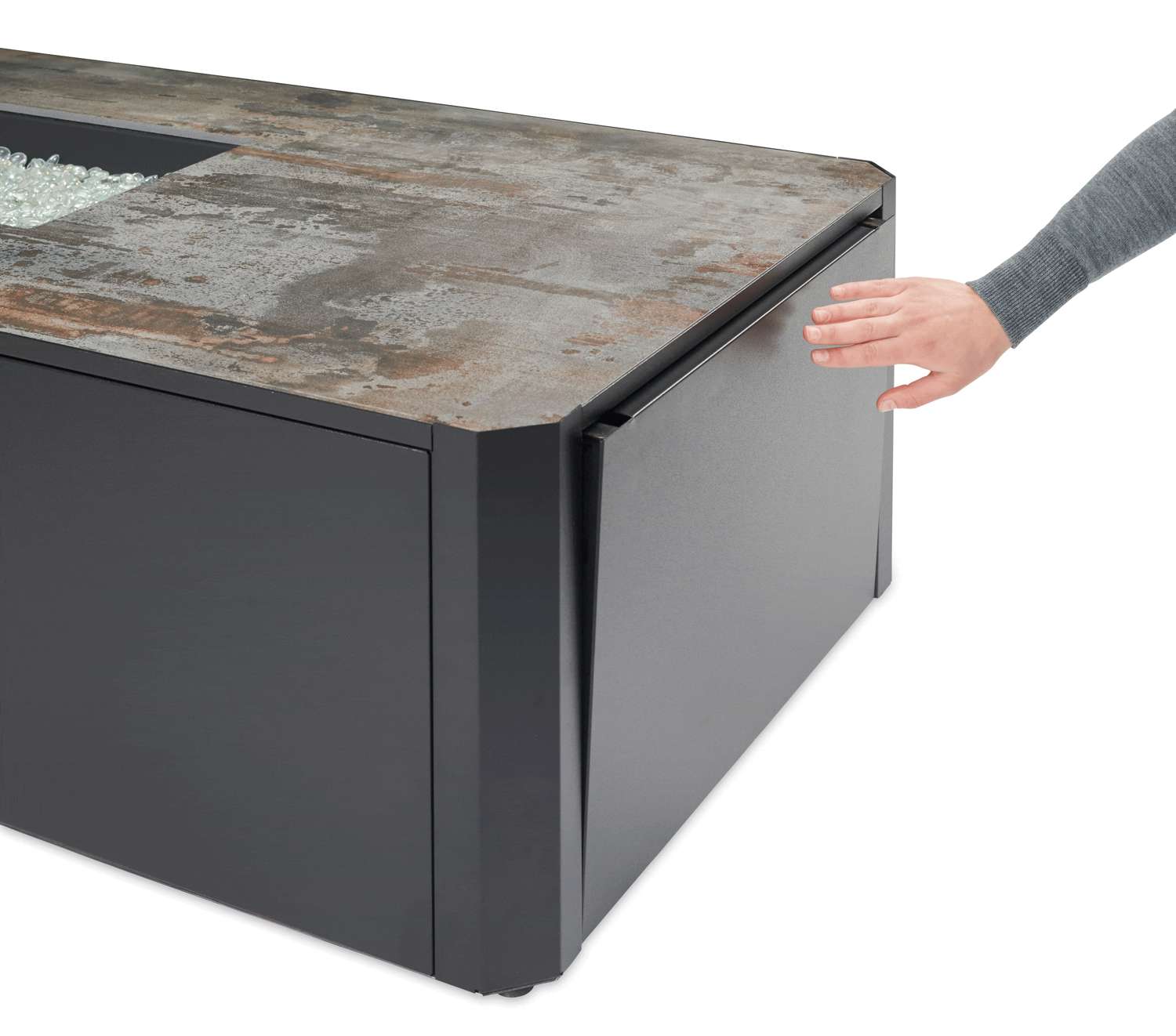 The Outdoor GreatRoom Kinney Rectangular Gas Fire Pit Table / KN-1224