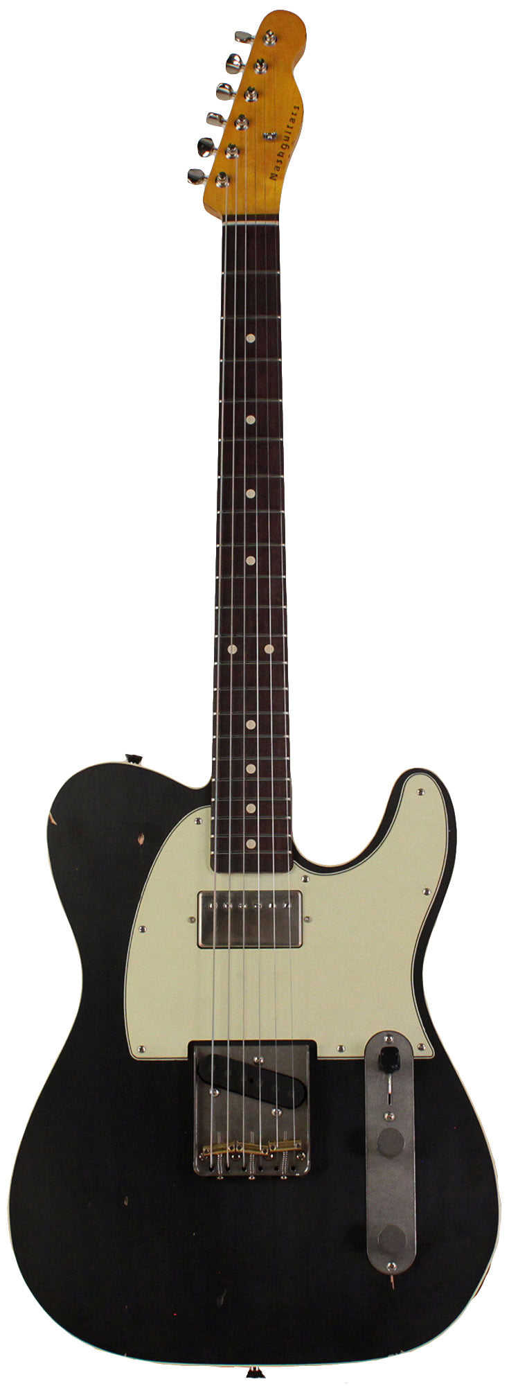 Nash TC-63 Guitar, Double Bound, Black, Humbucker, Light Aging