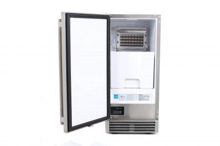 Blaze 15 in. 50 Lbs Outdoor Ice Maker with Gravity Drain - BLZ-ICEMKR-50GR
