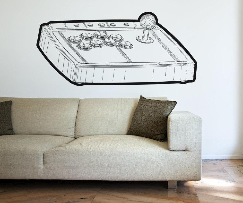 80s Video Game Controller Vinyl Wall Decal Sticker - Removable & Easy to Apply