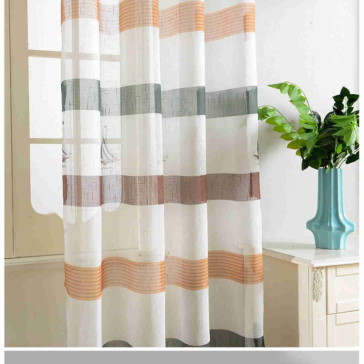 Sheer Curtain Panels - Dolce Mela - Bermuda 60x100H