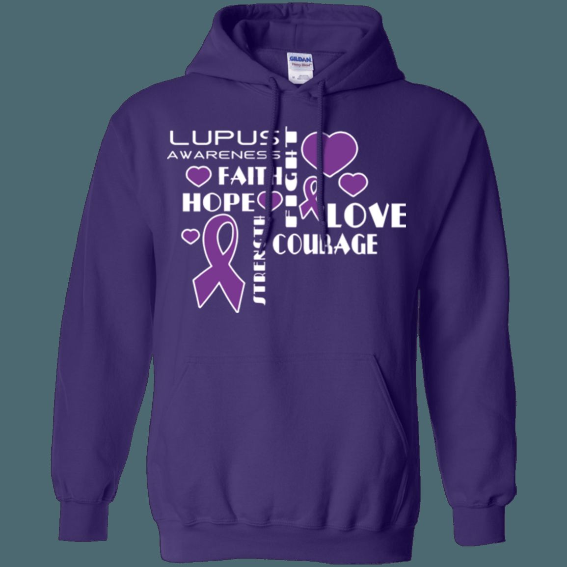Hope Faith Love Lupus Awareness Hoodie