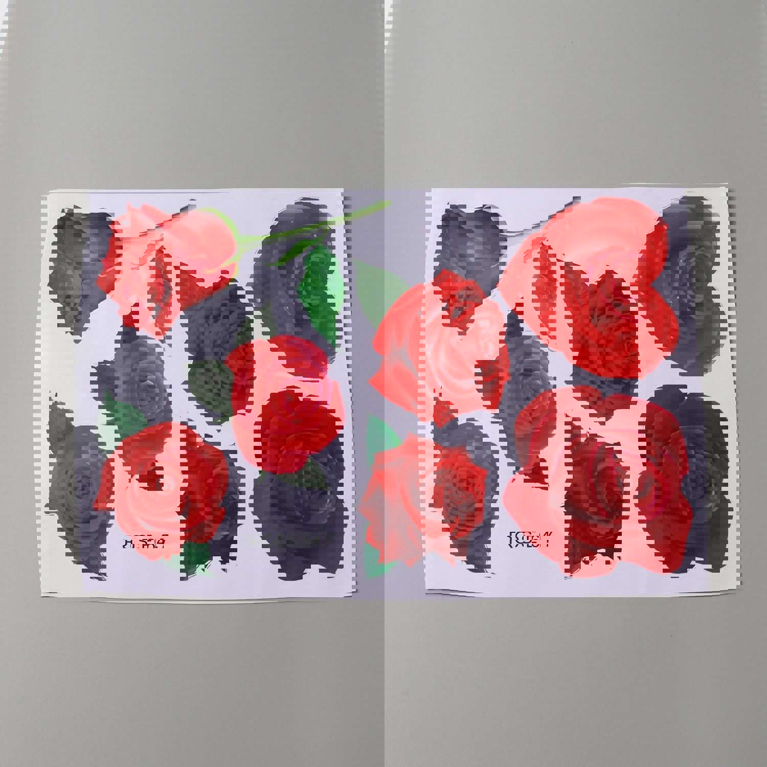 Craspire PVC Waterproof Rose Stickers for Car Decorations