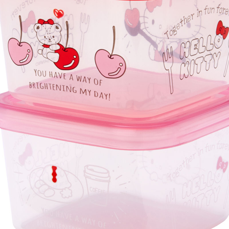 Hello Kitty Mini Food Container (Storage Container) Set of 2