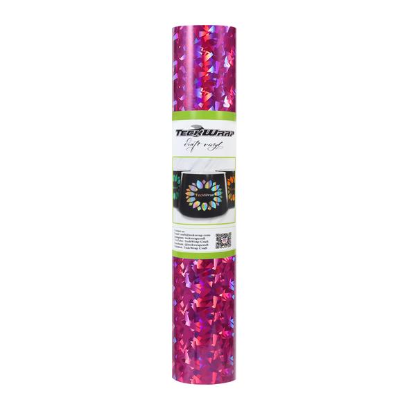Holographic Glass Flower Adhesive Craft Vinyl