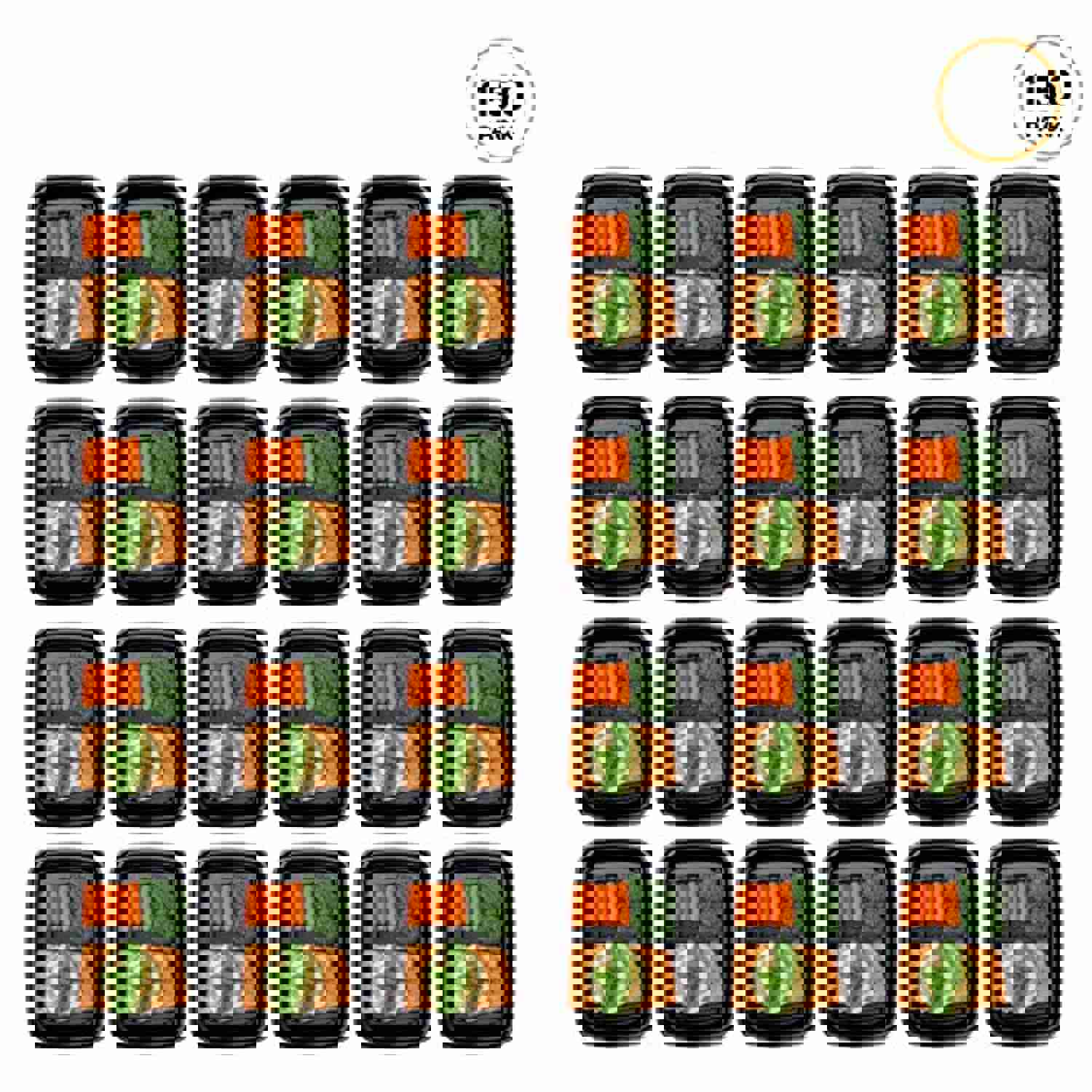 DE Meal Prep Containers [150 Pack] 1 Compartment Bento Box, BPA Free, Stackable, Microwave/Dishwasher/Freezer Safe (28 oz)