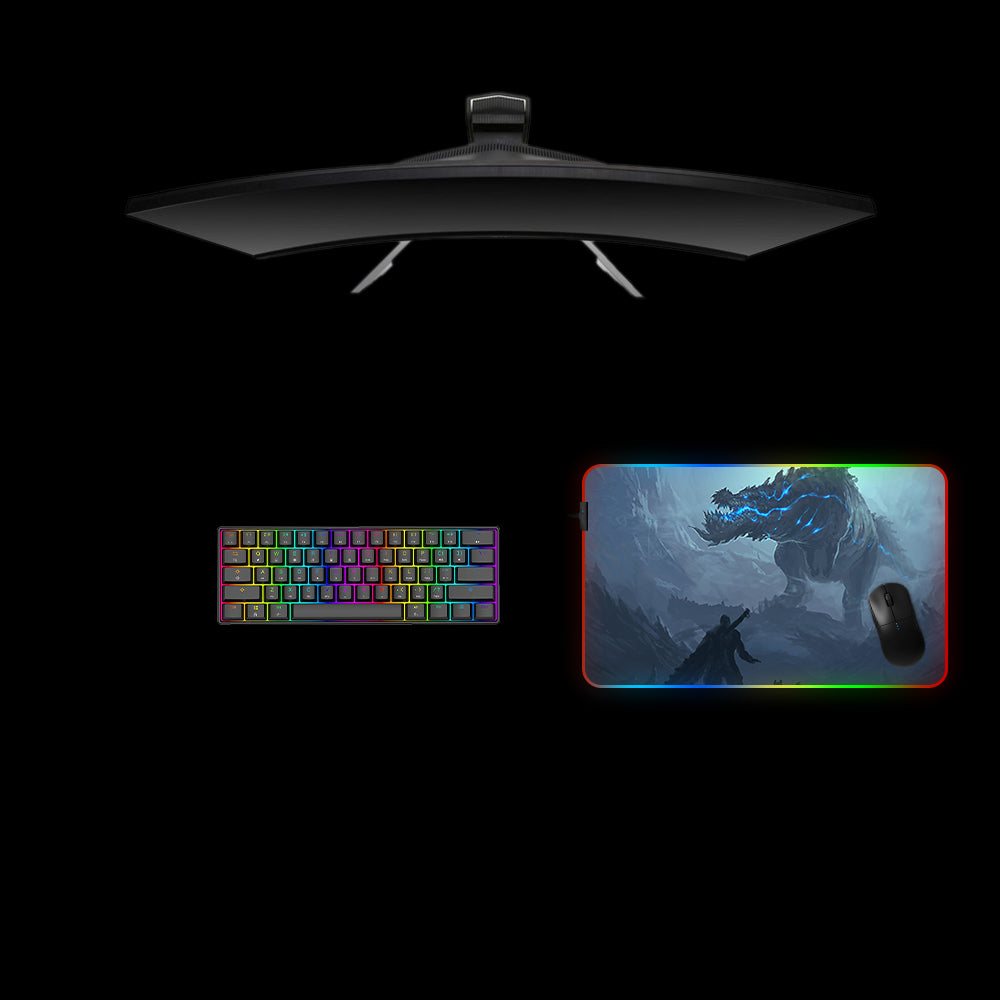 Monster Hunter Deviljho RGB Gaming Mouse Pad with LED Lighting