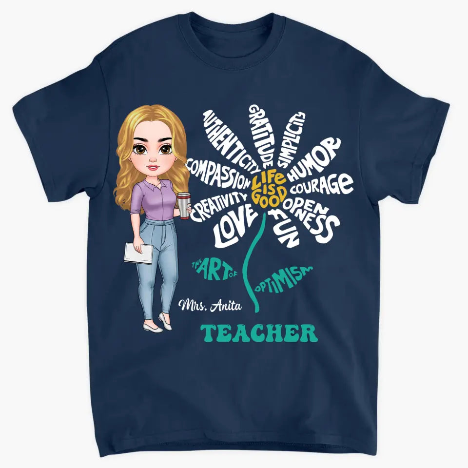 Personalized Custom T-shirt - Teachers Day, Birthday Gift For Teacher - Life Is Good