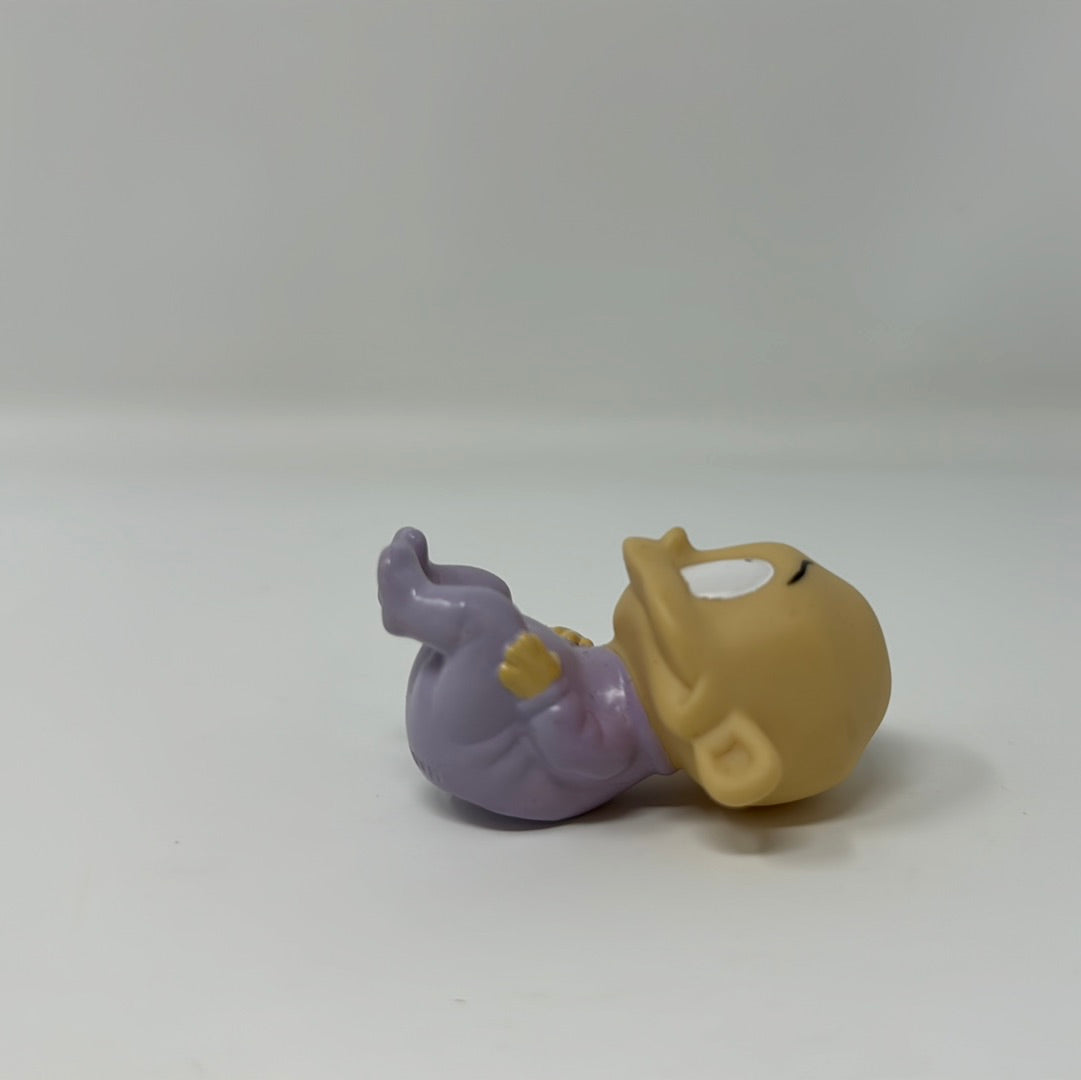 Vintage Rugrats Baby Dill Pickles Figure Toy Figurine Nickelodeon Purple Pajamas