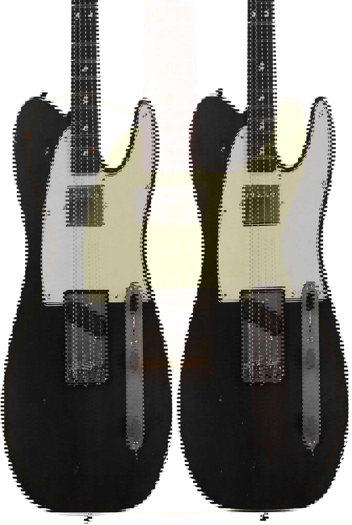 Nash TC-63 Guitar, Double Bound, Black, Humbucker, Light Aging