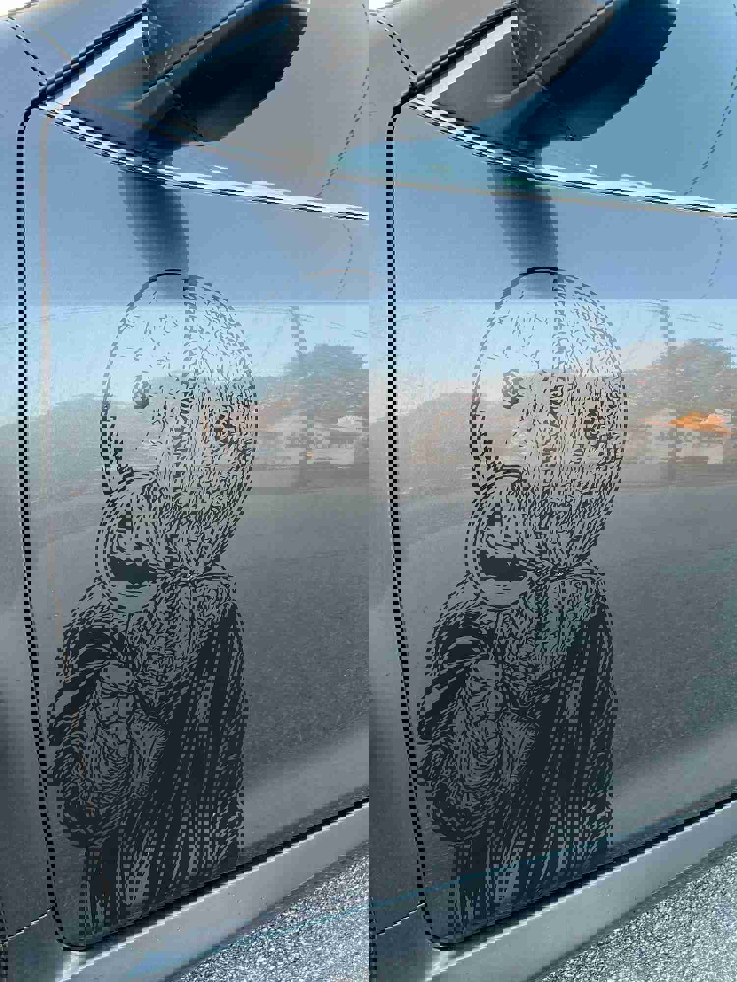 Sam Trick Car Graphic | Anime Vinyl Decal | Removable Stickers | Birthday & Fathers Day Gift