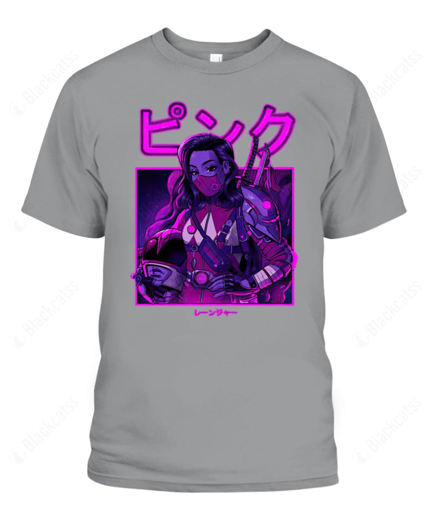 MMPR Pink Neon Ranger Custom Graphic Apparel - Unisex Classic Fit