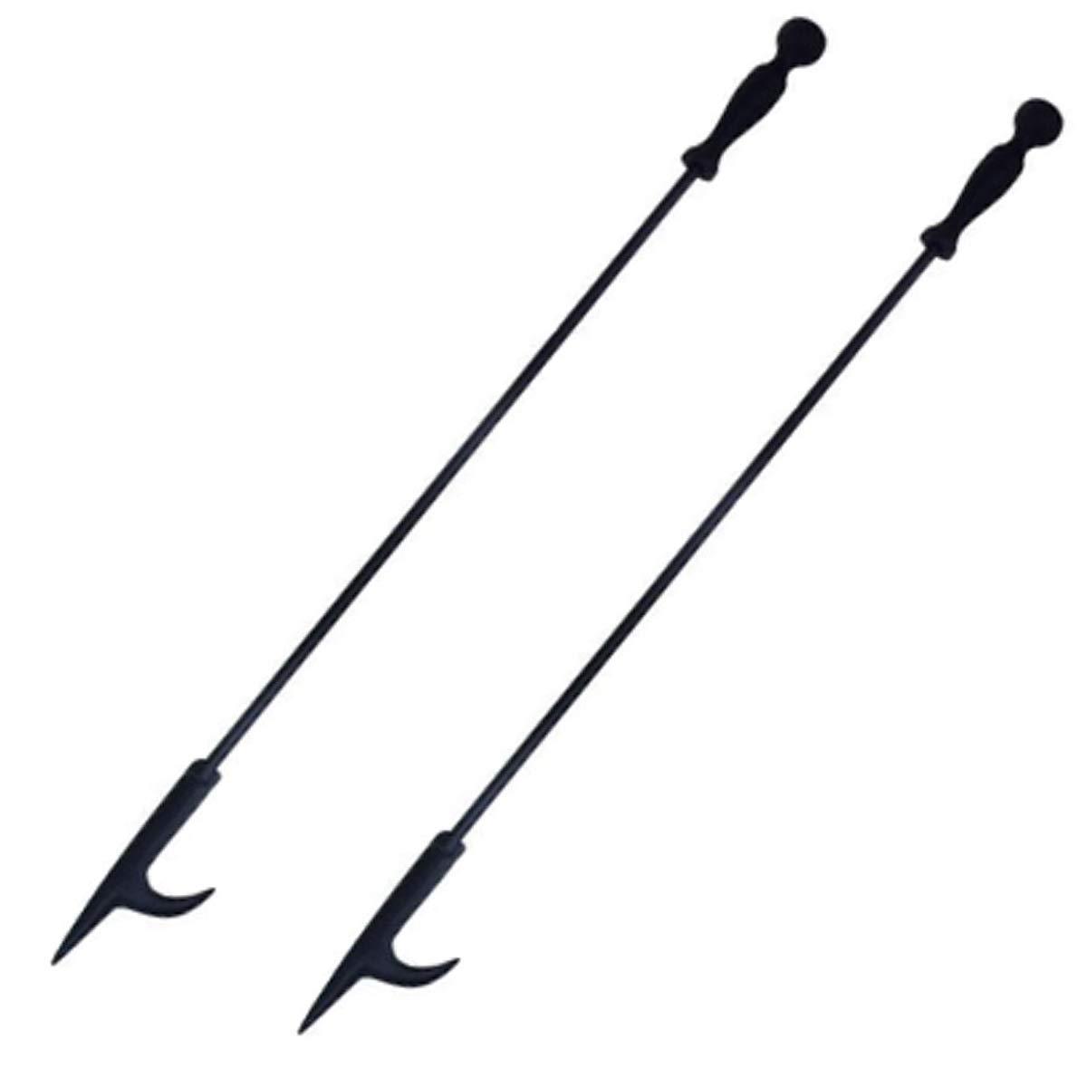 Rocky Mountain Goods Long Fireplace Poker - Heavy Duty Rust Resistant Steel for Indoor & Outdoor Use