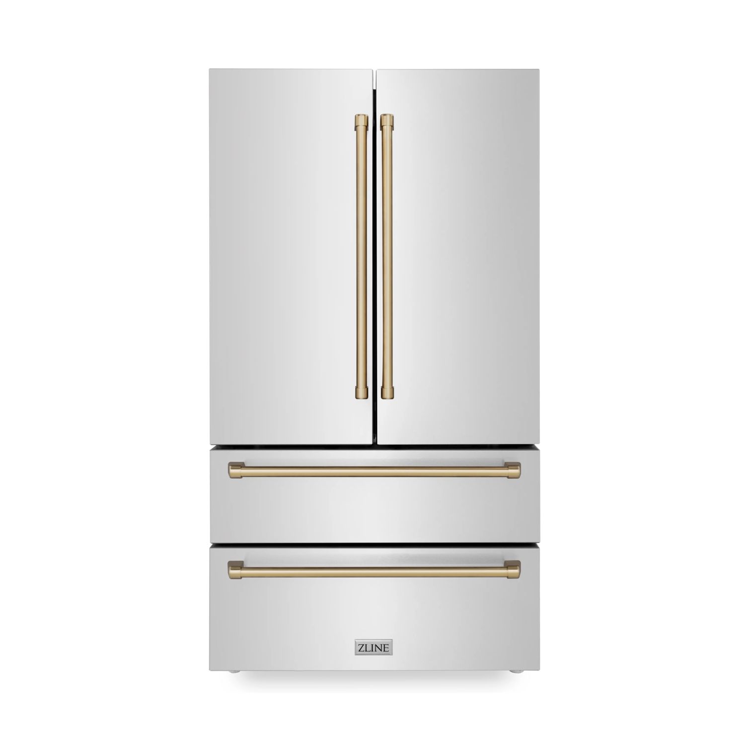 ZLINE 36 Autograph Edition 22.5 cu. ft French Door Refrigerator with Ice Maker - Stainless Steel