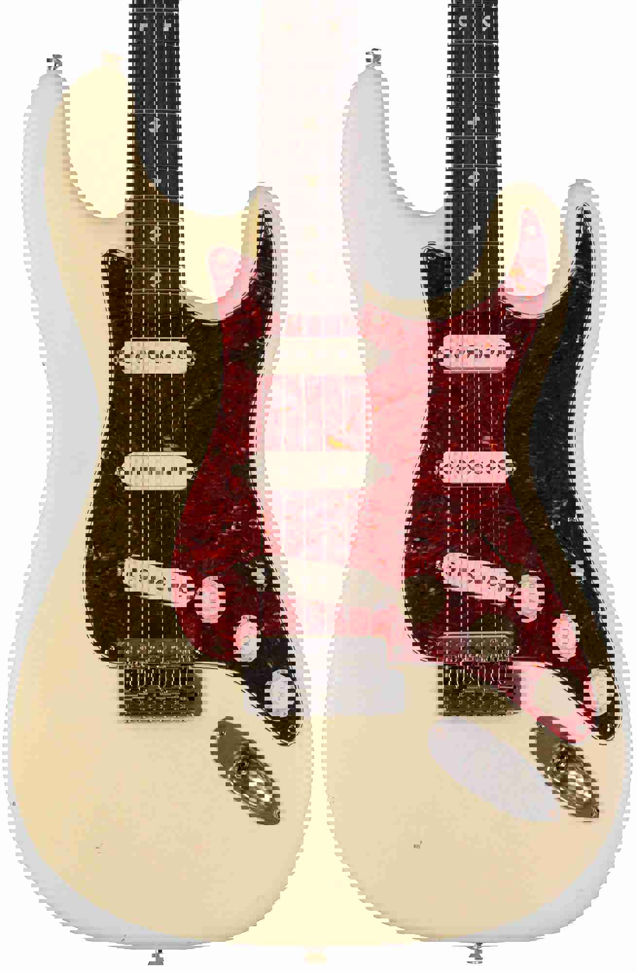 Nash S-63 Guitar - Olympic White with Tortoise Shell Pickguard, Light Aging