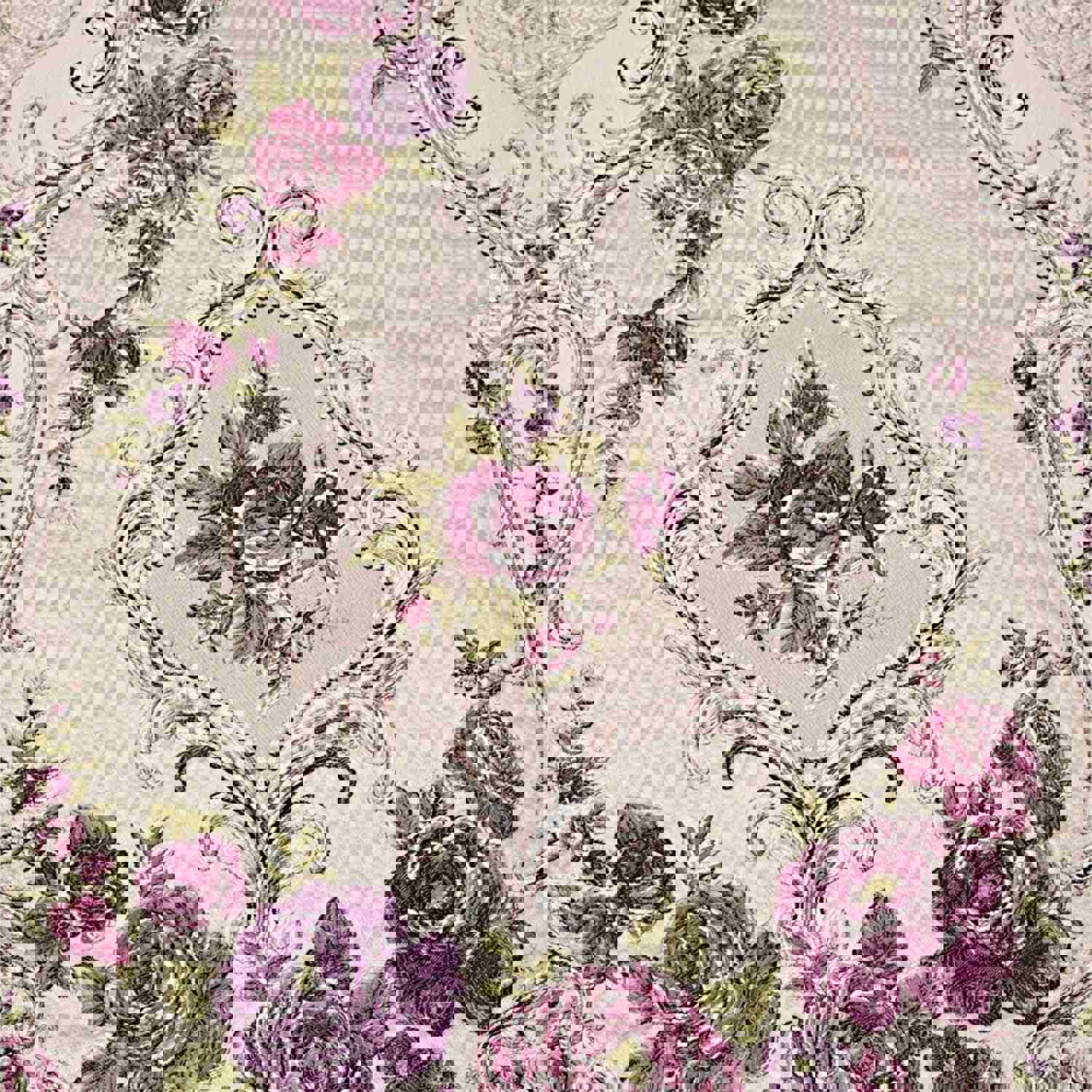 Lux Lilac Prayer Mat with Bottom Layer - Embossed Flowers, Wedding Gift, Anniversary Gift, Prayer Rug