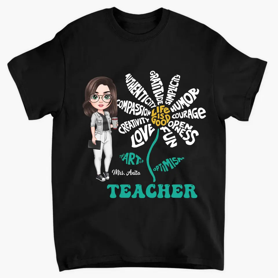 Personalized Custom T-shirt - Teachers Day, Birthday Gift For Teacher - Life Is Good