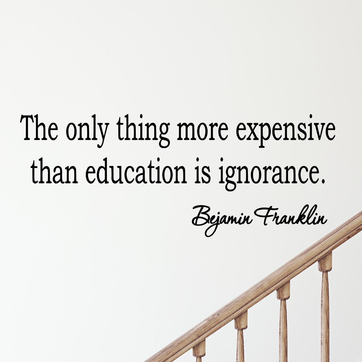 VWAQ Ben Franklin Vinyl Wall Decal - Premium Indoor Wall Art