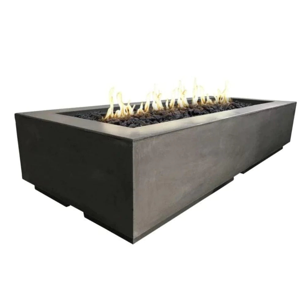 American Fyre Designs Louvre Long Rectangular Gas Fire Pit - 72-Inch