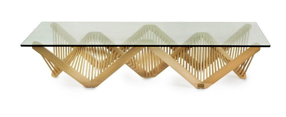 Geo Cocktail Table, Rectangular, Natural