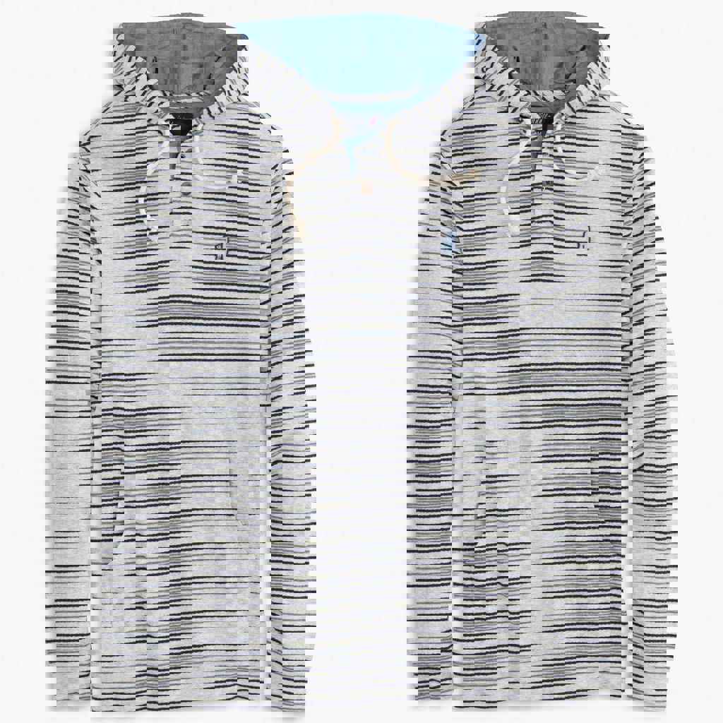 Rylan Heathered Hoodie Henley by Johnnie-O