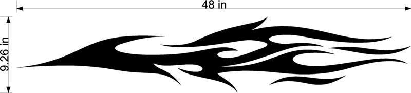Racing Flames Auto Truck Boat Car Stickers Decals Side Sets EZ296