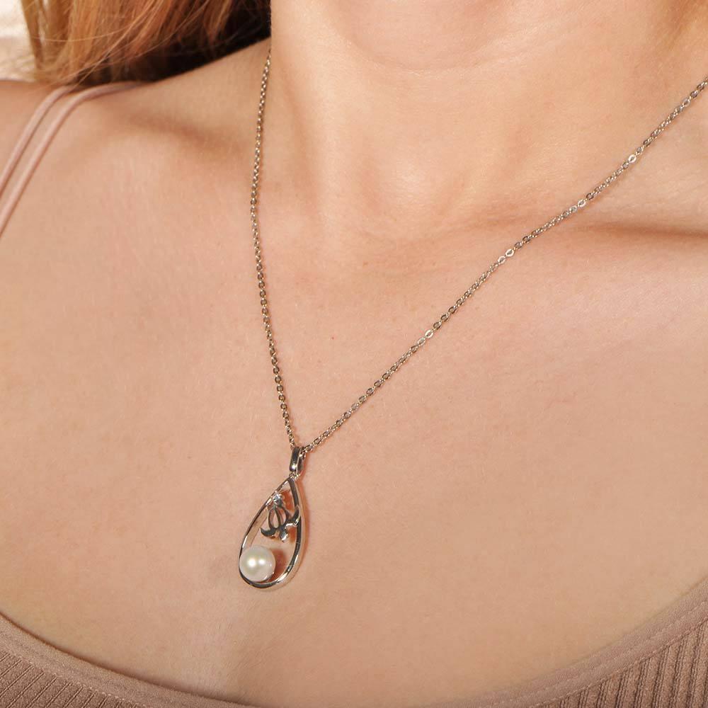 Pearl Honu Teardrop Pendant - 925 Sterling Silver Sea Turtle Jewelry