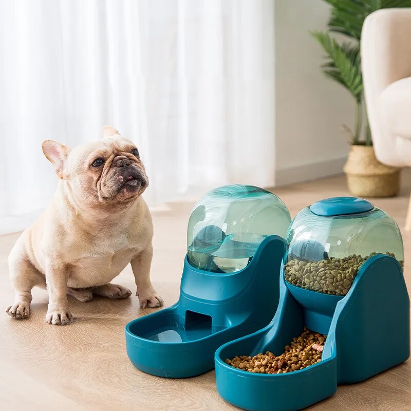 3.8L Automatic Pet Feeder and Water Fountain for Dogs and Cats