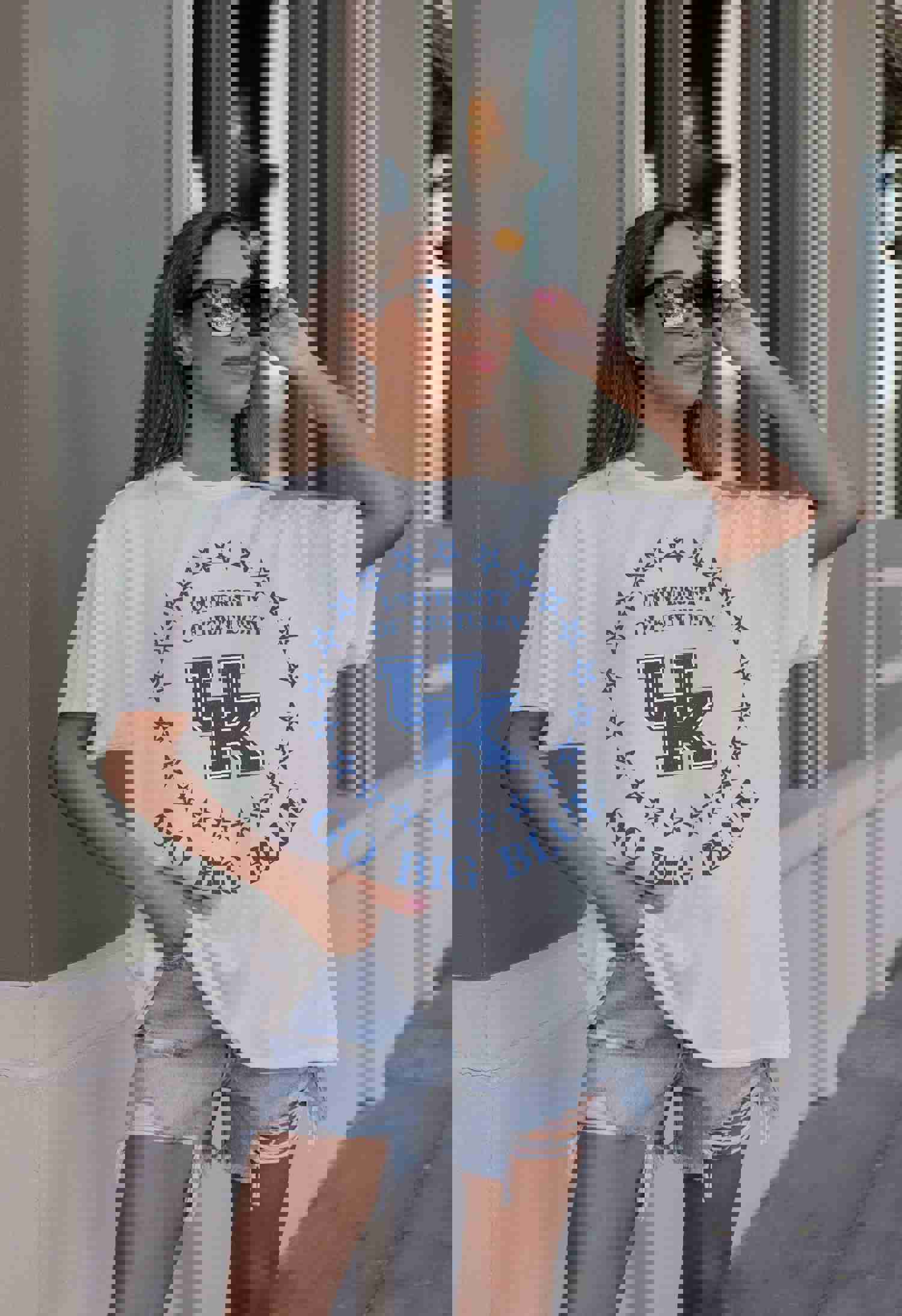 KENTUCKY WILDCATS ON POINT OVERSIZED CREWNECK TEE