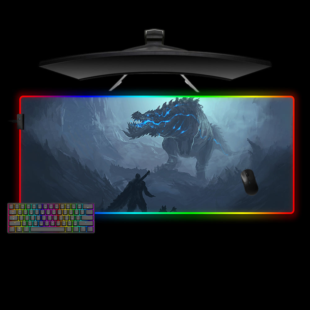 Monster Hunter Deviljho RGB Gaming Mouse Pad with LED Lighting