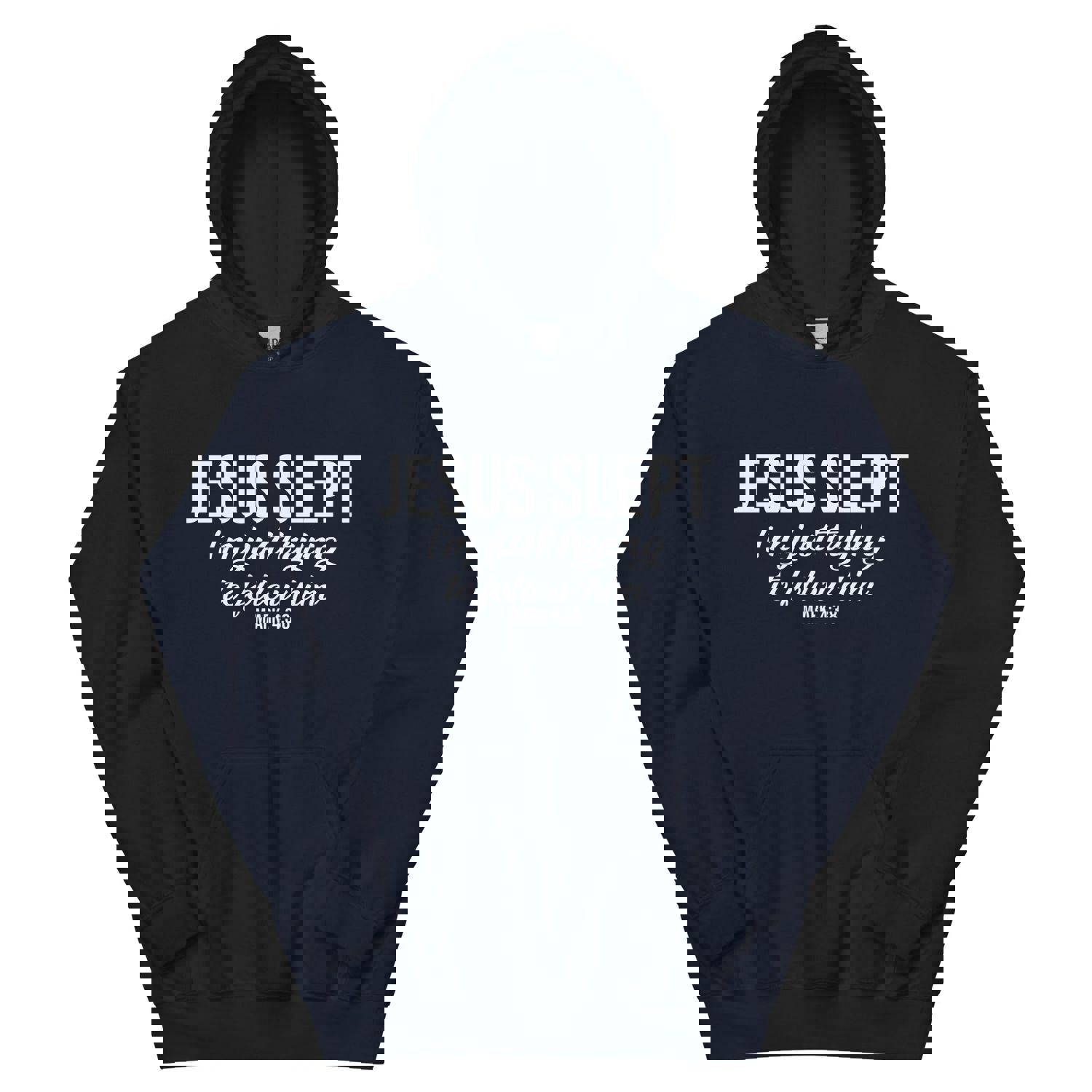 F&H Christian Jesus Slept I am Just Trying to Follow Him Hoodie