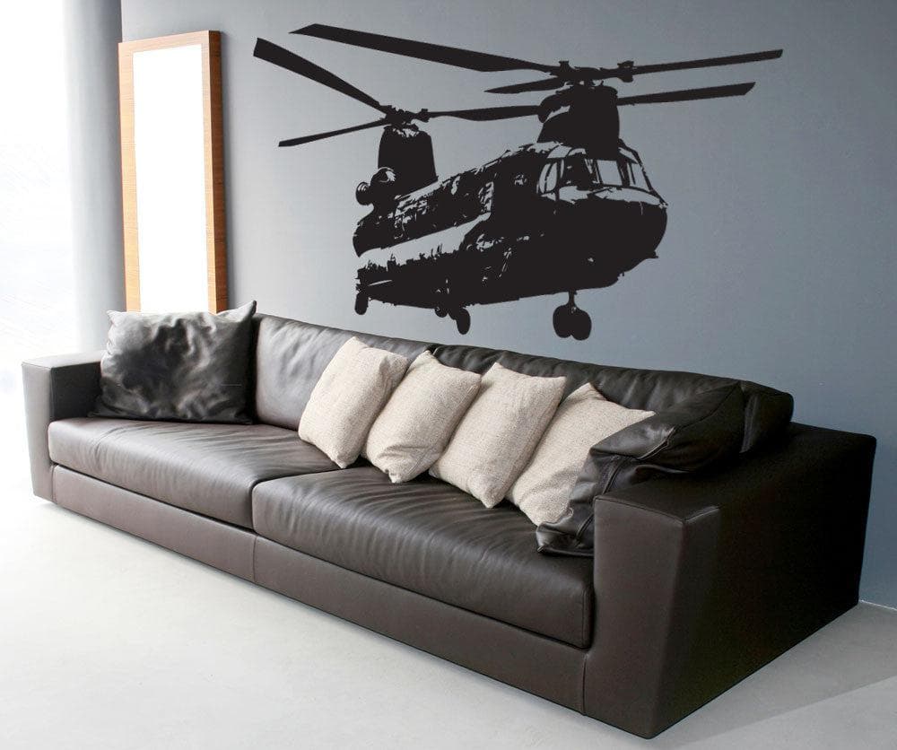 Military Chinook Helicopter Vinyl Wall Decal Sticker #1274