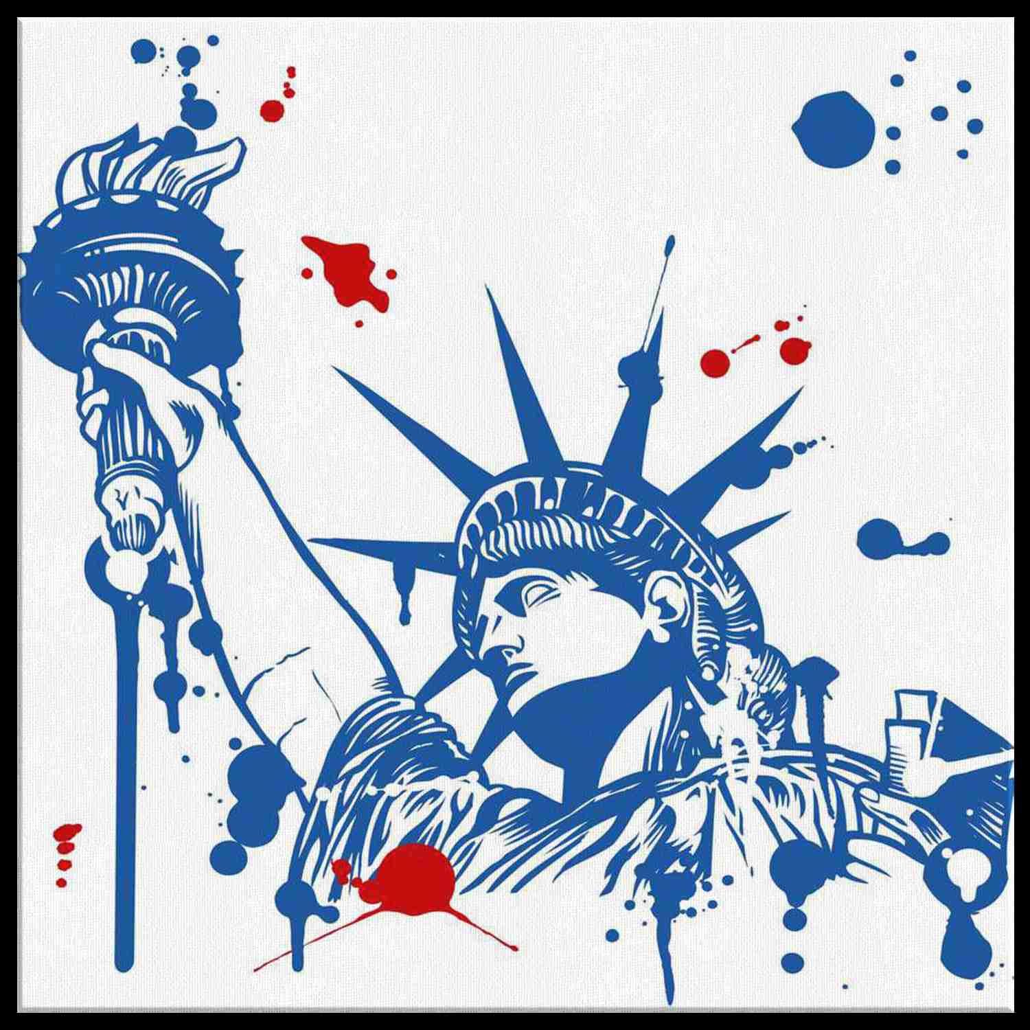 LADY LIBERTY - Premium Canvas Art Print