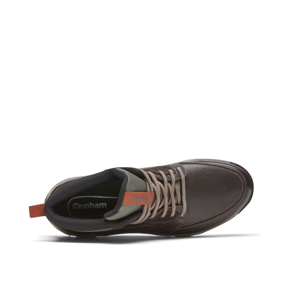 Dunham Mens Glastonbury Mid Waterproof Boot (Brown)
