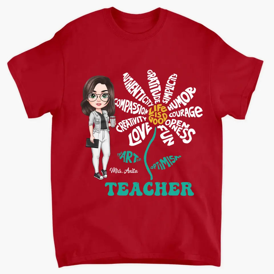 Personalized Custom T-shirt - Teachers Day, Birthday Gift For Teacher - Life Is Good