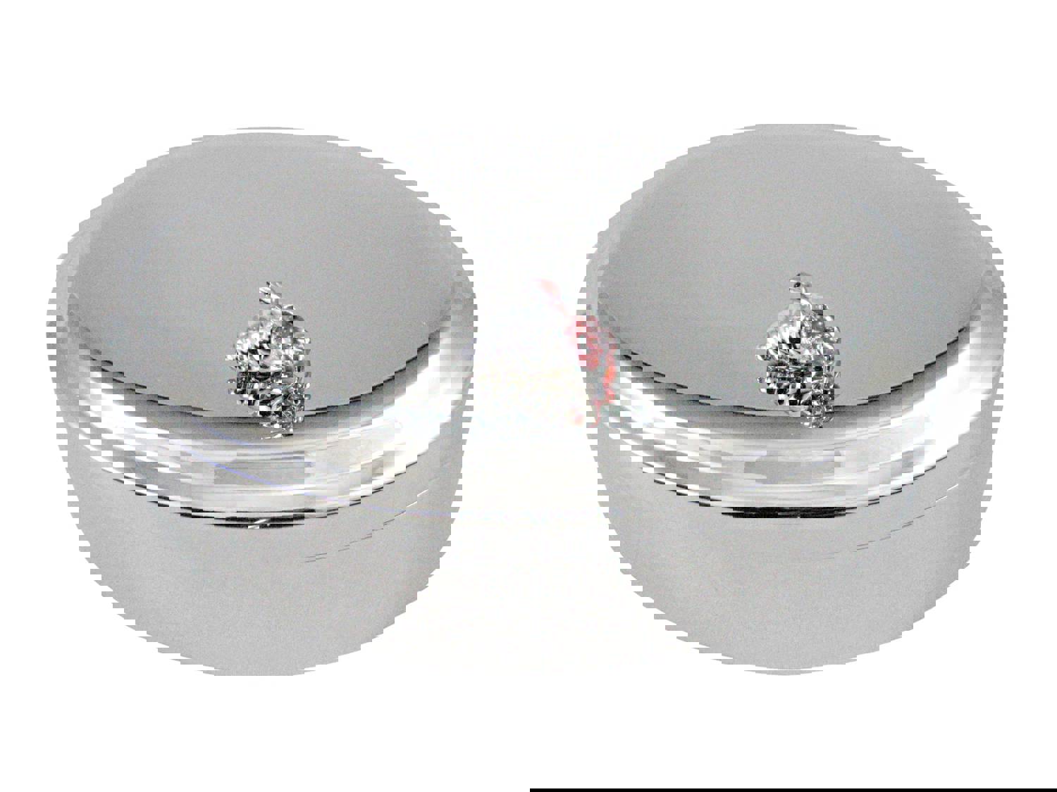 Hermit Crab Pendant Oval Trinket Jewelry Box by Kiola Designs