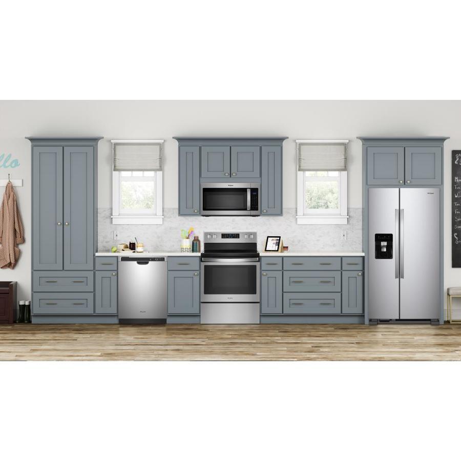 Whirlpool 24.6-cu ft Side-by-Side Refrigerator with Ice Maker (Fingerprint-Resistant Stainless Steel)