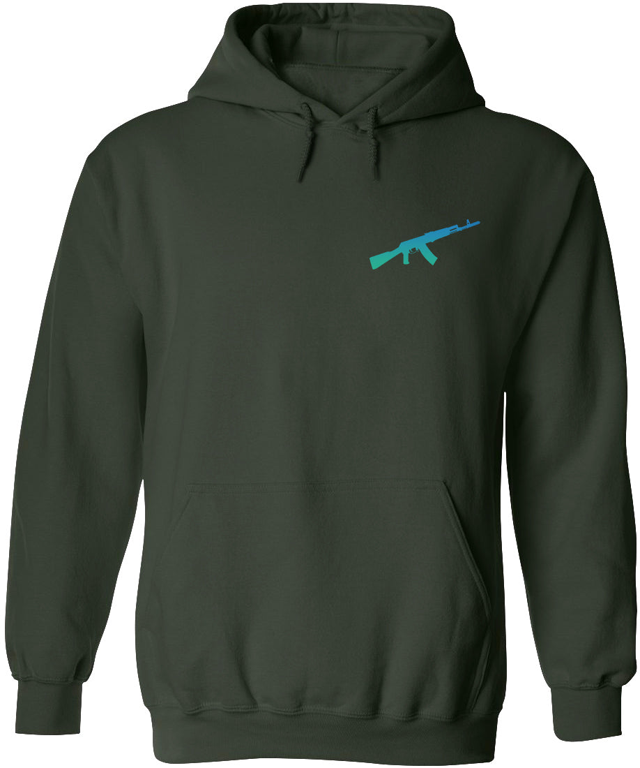 AK-47 Silhouette Hoodie - Tribute to Kalashnikov