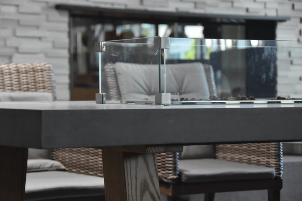 Workshop Outdoor Fire Pit Dining Table - Select Fuel Type