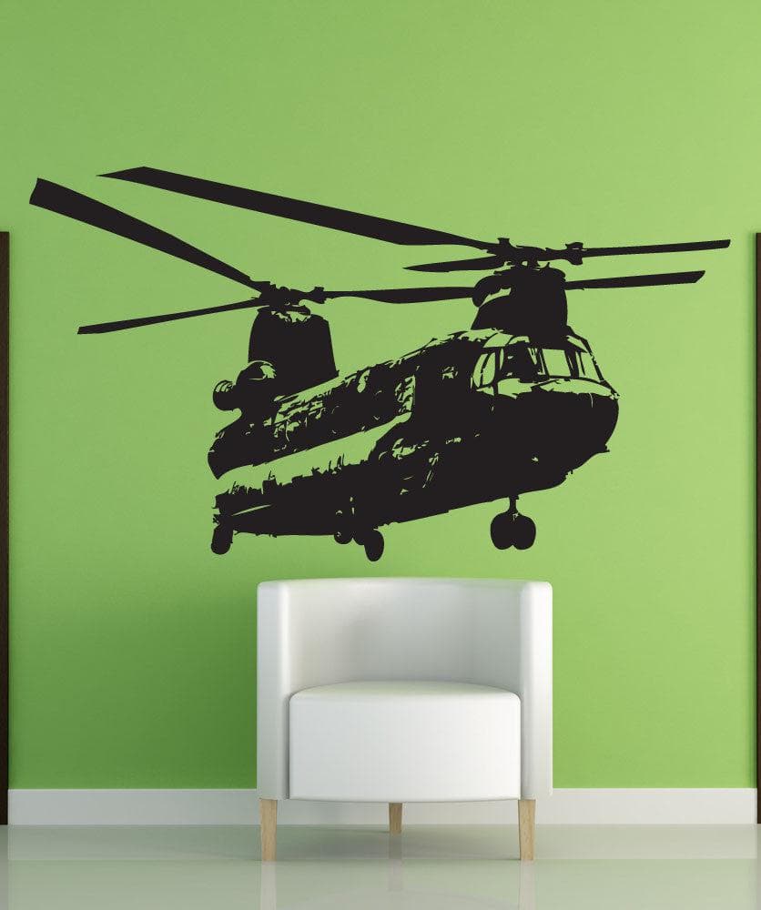 Military Chinook Helicopter Vinyl Wall Decal Sticker #1274