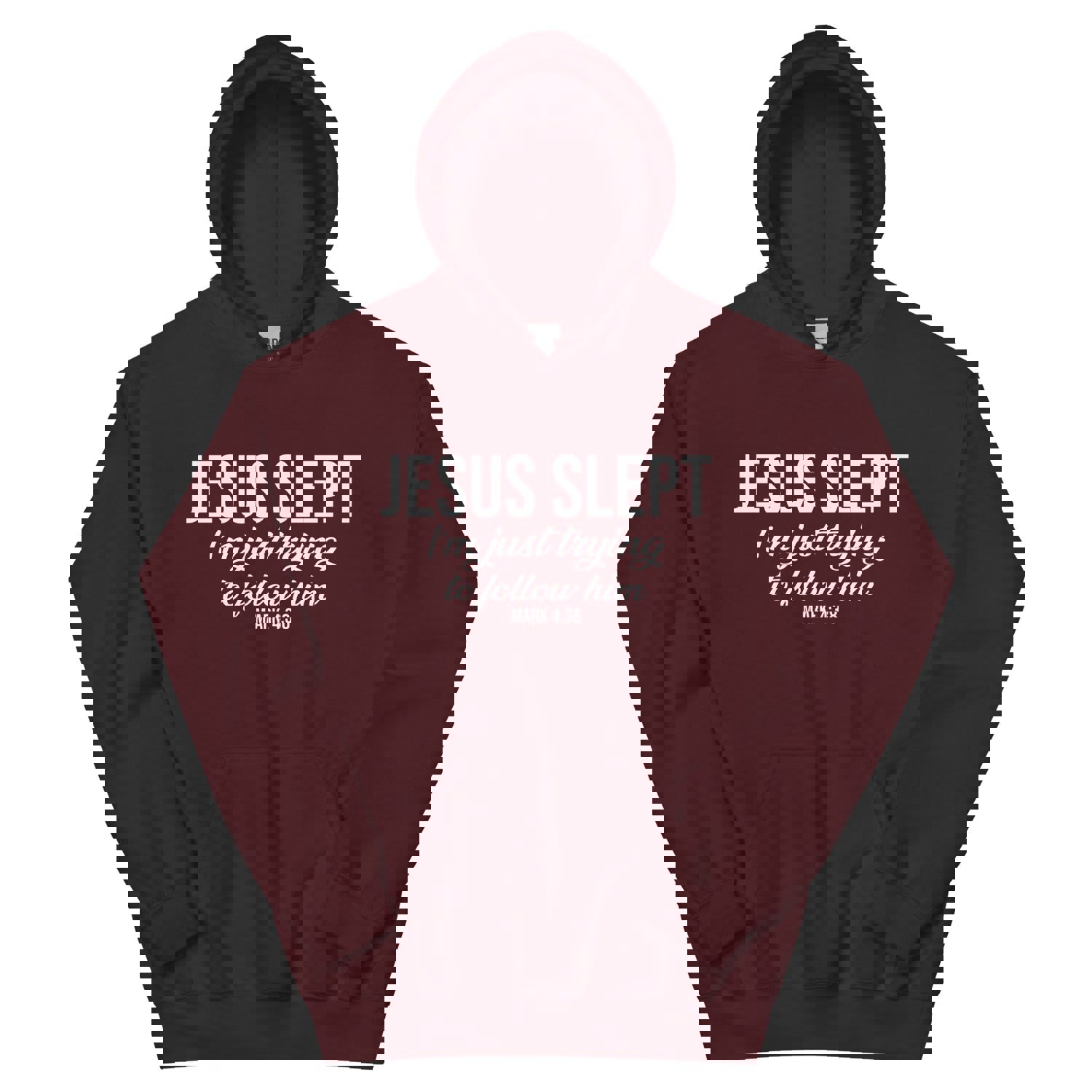 F&H Christian Jesus Slept I am Just Trying to Follow Him Hoodie