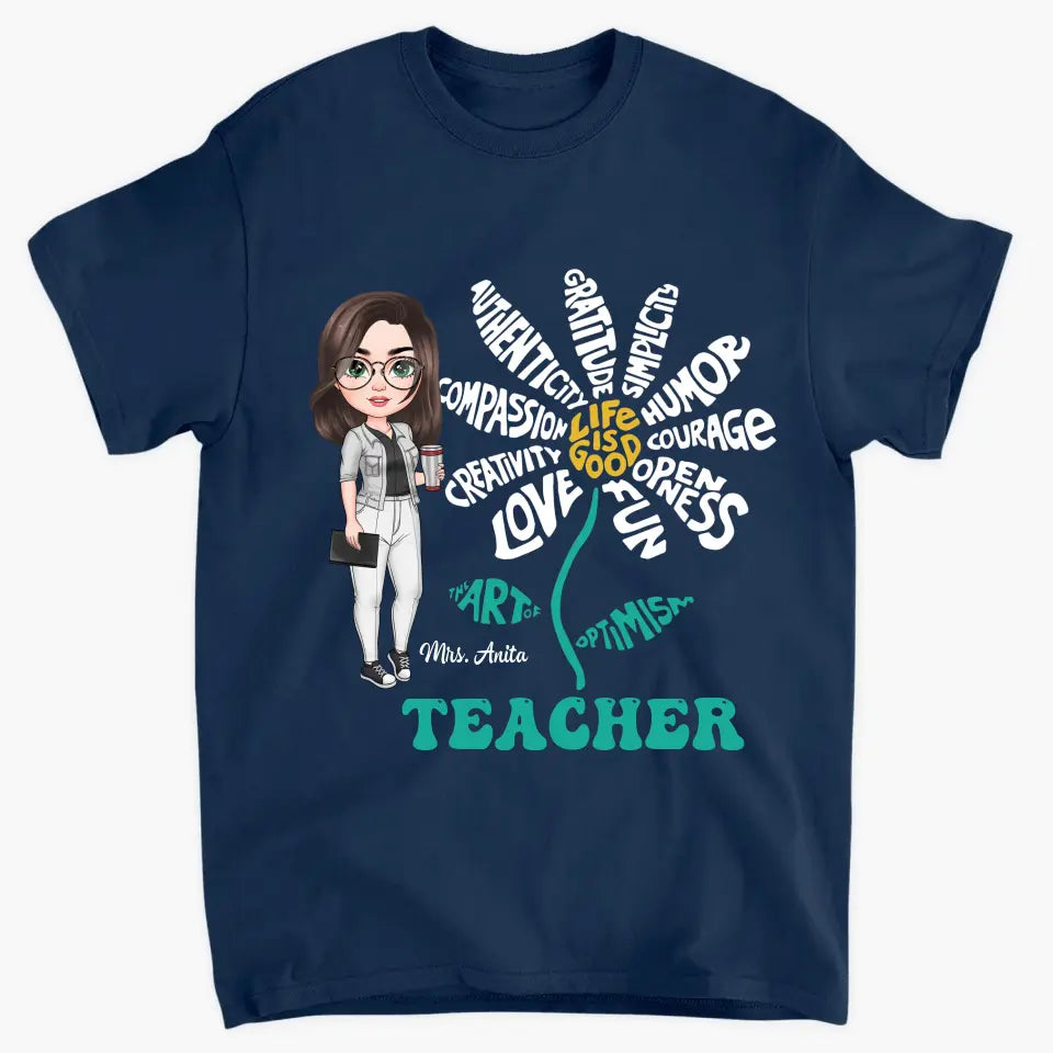 Personalized Custom T-shirt - Teachers Day, Birthday Gift For Teacher - Life Is Good