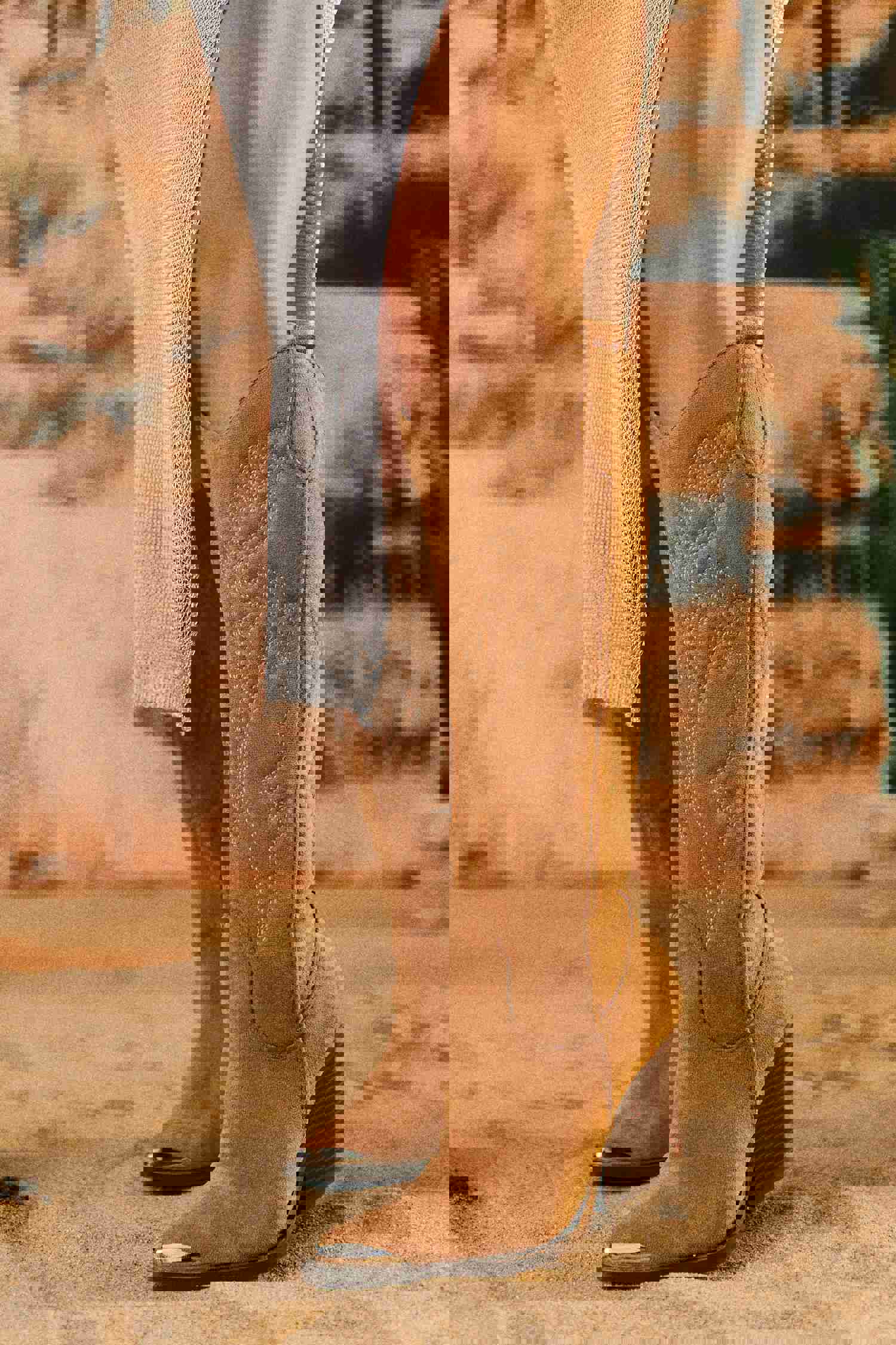 Nashville Cowboy Boots - Taupe