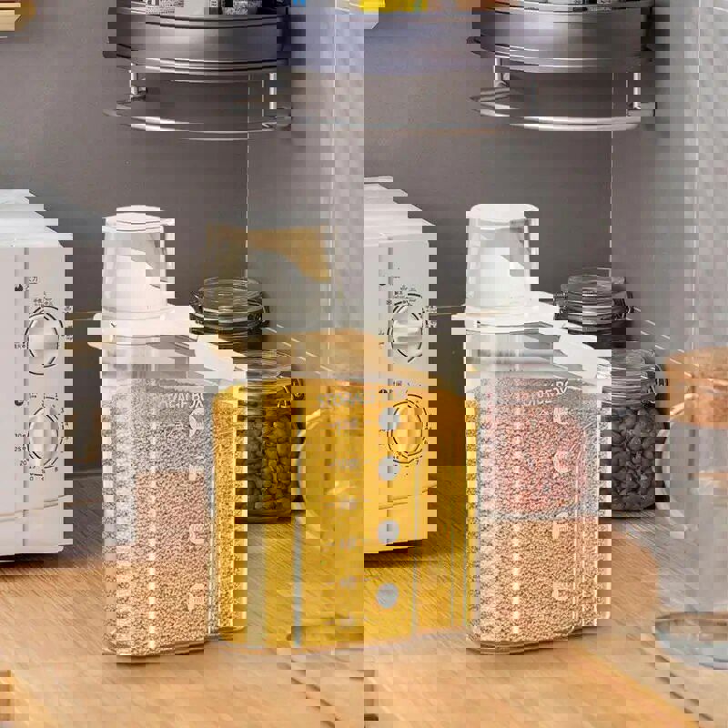 Kitchen Food Storage Container - Sealed Crisper for Grains, Rice, and More