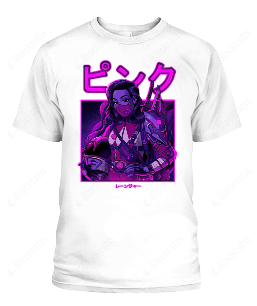 MMPR Pink Neon Ranger Custom Graphic Apparel - Unisex Classic Fit
